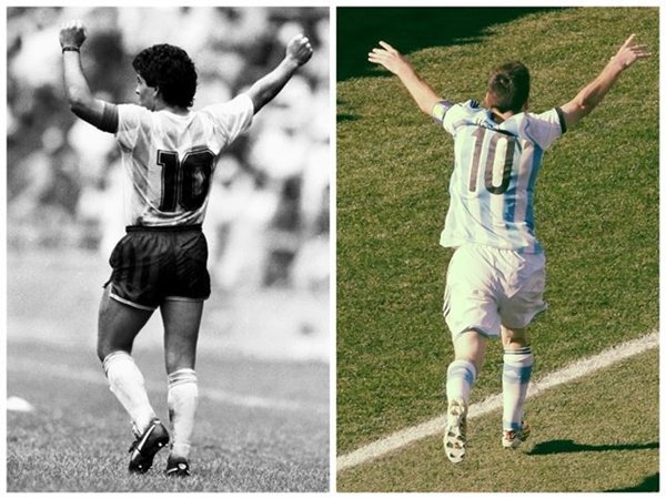 Maradona y Messi. | EP