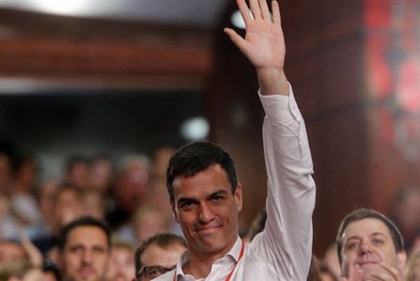 Pedro Sánchez en el congreso del Psoe. | EP