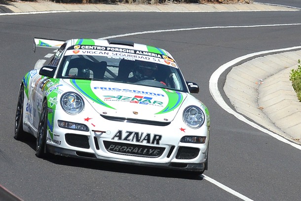 José Antonio Aznar (Porsche 911 GT3) durante la pasada edición de la subida aronera. | S.M.