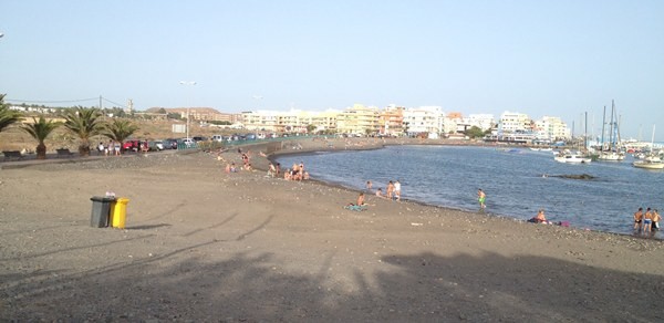 La playa de Las Galletas. | DA