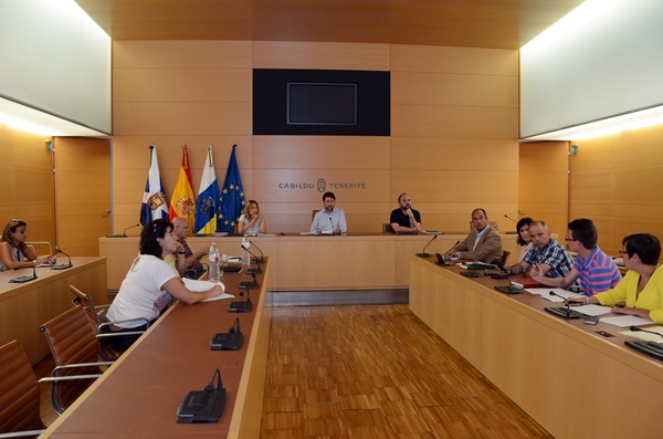Una de las reuniones con los representantes políticos de Güímar. / DA