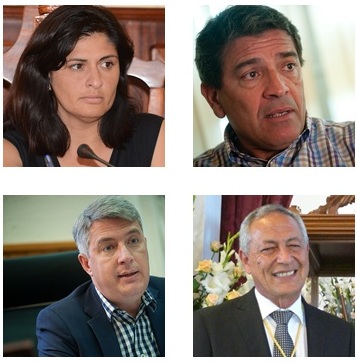 Luisa Castro, Gumersindo García, José Juan Lemes y Damián Pérez. / DA