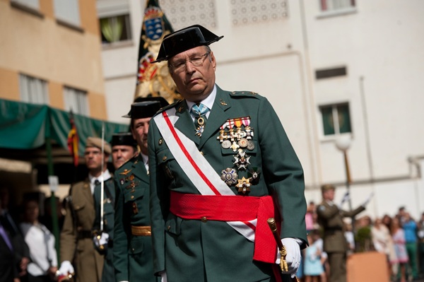 El general jefe de Canarias, Juan Sánchez Medina, presidió el acto. / F.P.