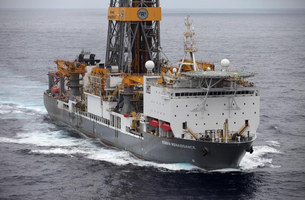Rowan Reinassance es el buque con el que la petrolera pretende sondear las aguas de Canarias. / GREENPEACE