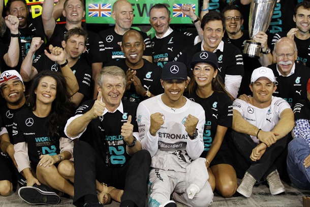 Lewis Hamilton Mercedes Campeón del Mundo de Formula 1