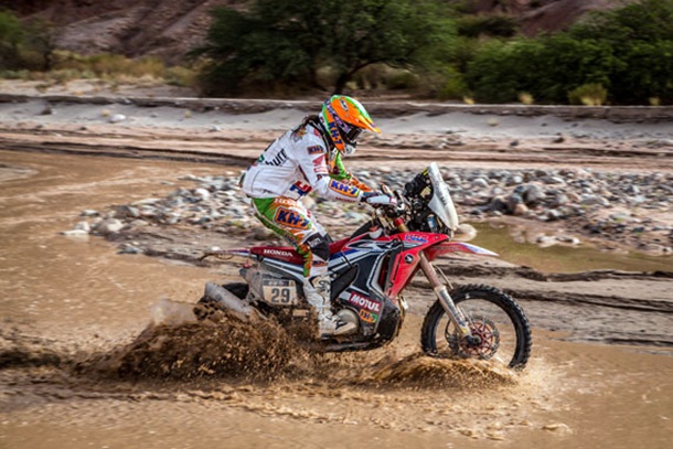 Laia Sanz (Honda) Dakar 2015