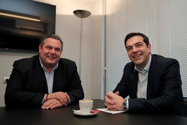 Panos Kamenos y Alexis Tsipras