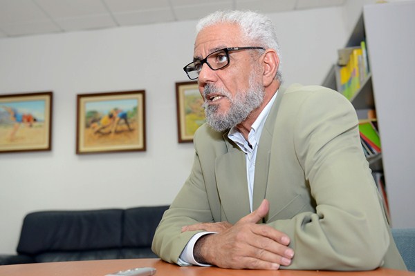 Hamdi Mansour, delegado del Frente Polisario en Canarias. / SERGIO MÉNDEZ