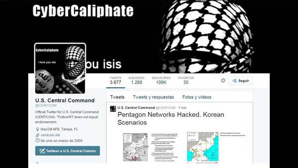 Twitter del Pentágono hackeado. | DA