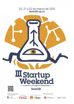 Cartel del III Startup Weekend Tenerife. | DA