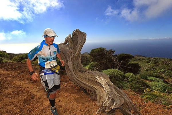 Tini García, componente del Tenerife Trail, en la prueba del año pasado. / DA