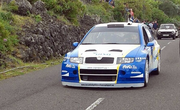 Alfonso Viera Skoda Fabia WRC Subida a El Tanque