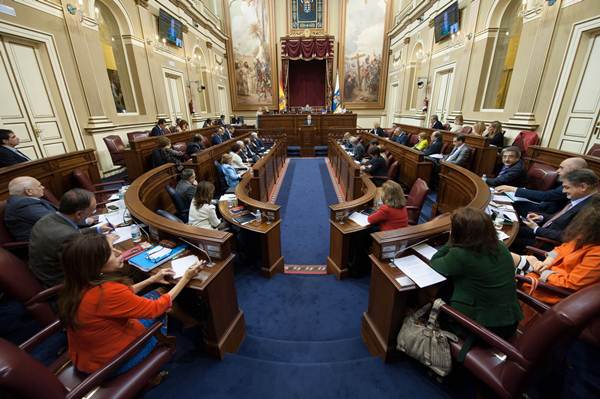 Detalle del Parlamento de Canarias durante el debate de política general. | FRAN PALLERO