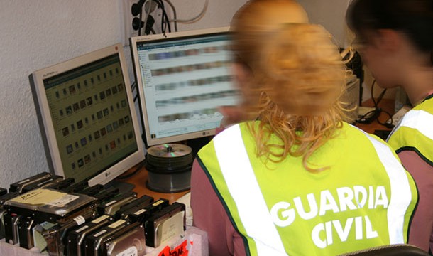 La Guardia Civil elimina 12.000 vídeos de pornografía infantil en 3 años