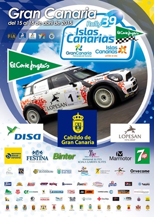 Cartel del Rally Islas Canarias El Corte Ingles. | DA