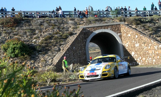 Enrique Cruz (Porsche) durante el Rally Villa de Adeje. | DA