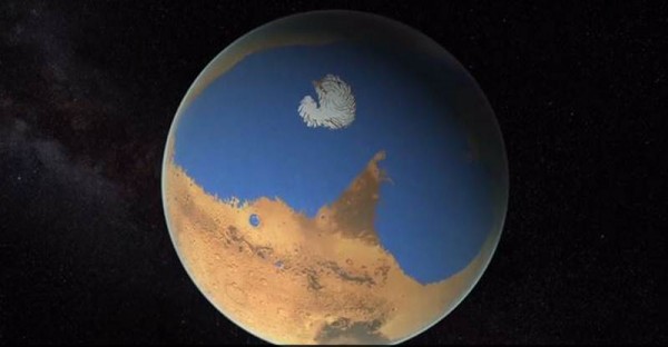 Simulación de Marte con un océano. | EP