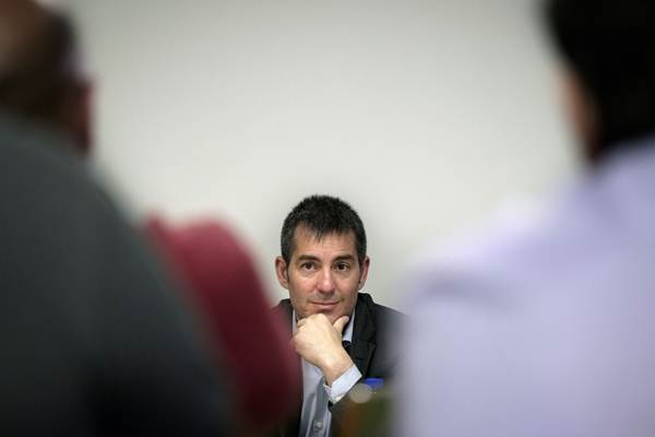 El candidato de CC a la presidencia del Gobierno de Canarias, Fernando Clavijo, en uno de sus encuentros. | DA