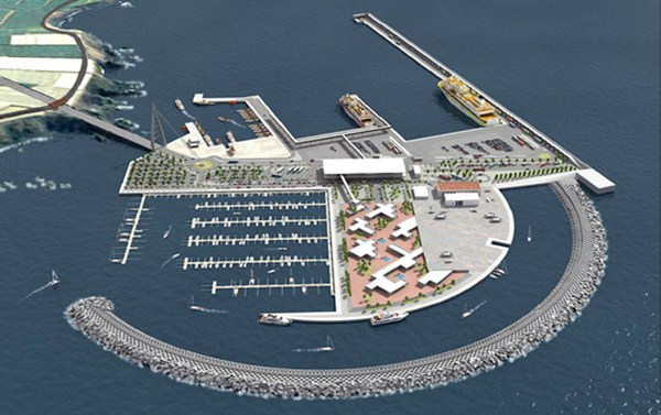 Infografía del proyecto del puerto de Fonsalía. / DA