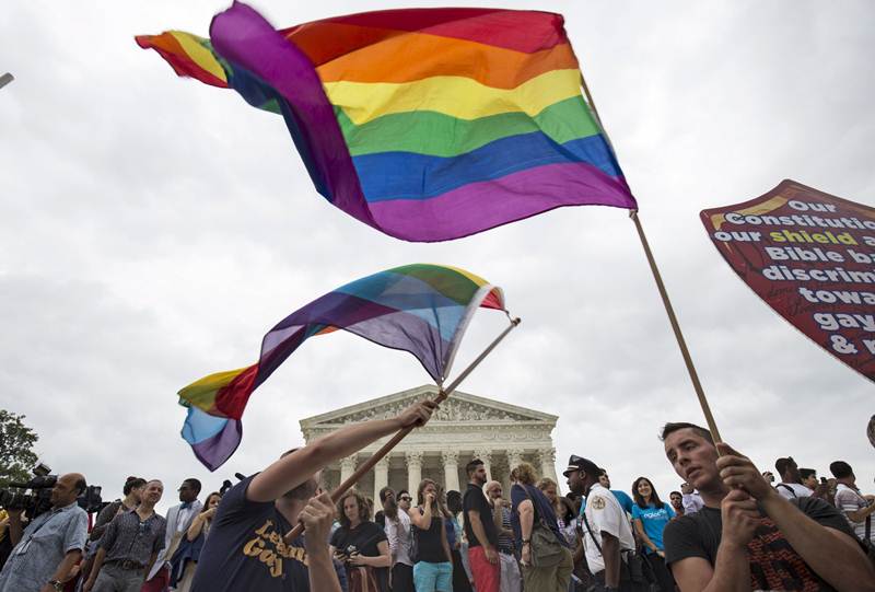 Celebración de la aprobación del matrimonio LGTB en Estados Unidos. | REUTERS