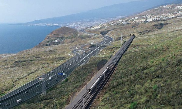Fotosimulación del proyecto del tren en el Sur de la Isla. | DA