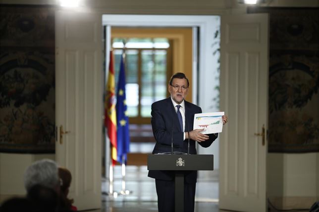 Mariano Rajoy presentando los PGE para 2016. | EP