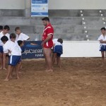 Eusebio Ledesma participó en una jornada de entrenamientos con los más jóvenes. | DA