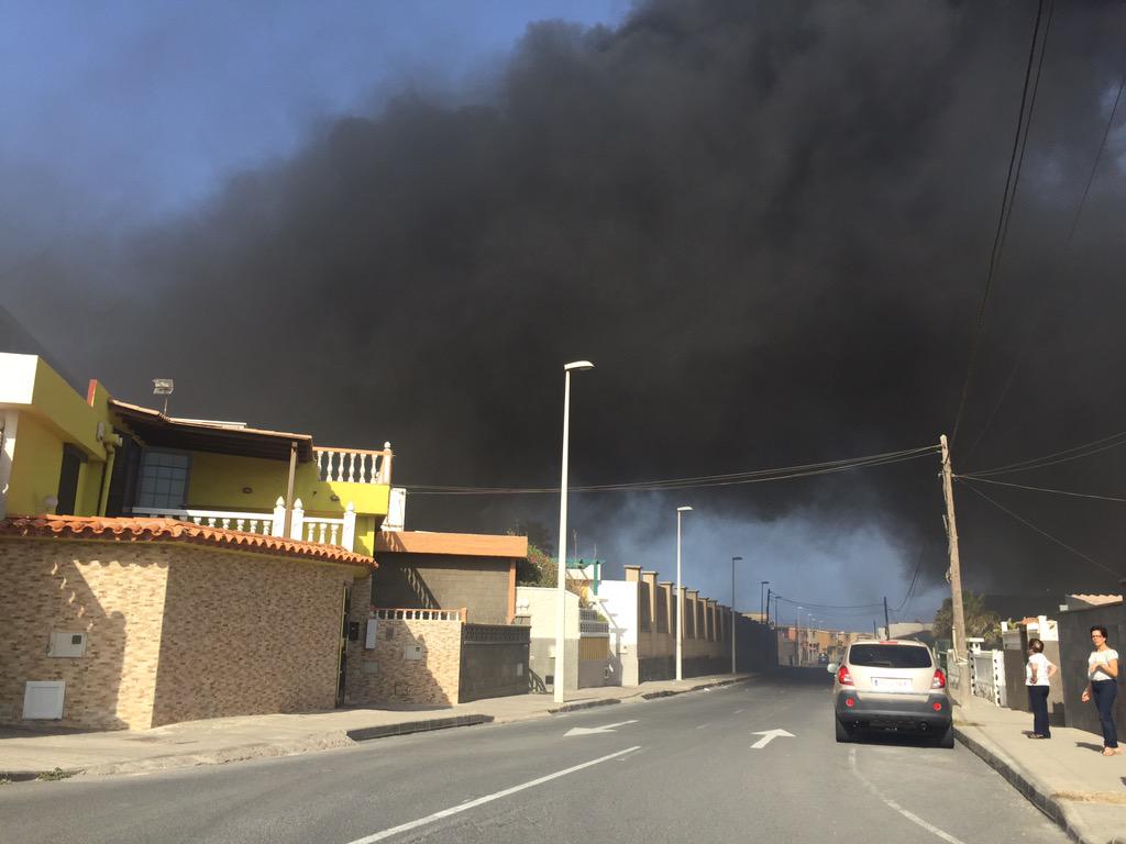incendio en La Garita Telde 2