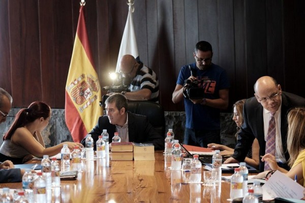 El Consejo de Gobierno de Canarias, en una de sus primeras reuniones de la nueva legislatura. / DA