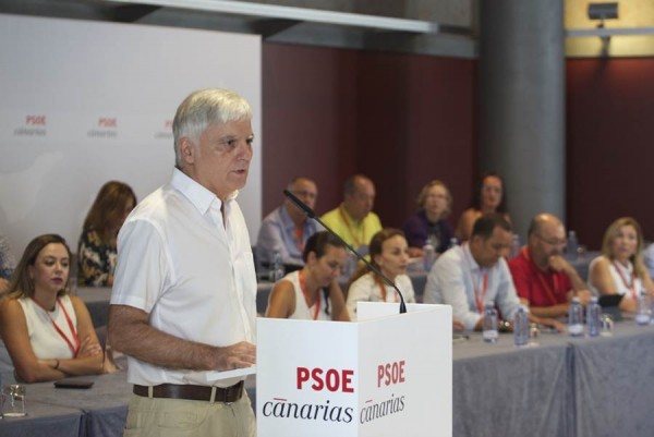 José Miguel Pérez, durante su intervención en el comité regional del PSOE. | DA
