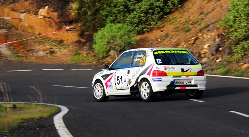 Jonás González-Josué Méndez (Peugeot 106 ) Rally Isla Tenerife 2015