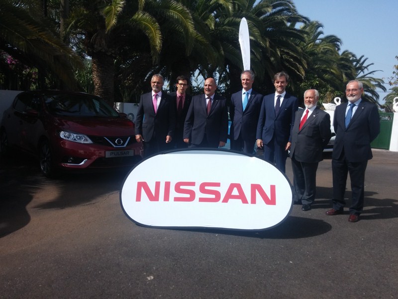 Una imagen de la primera visita del nuevo director de ventas de Nissan Iberia al Archipiélago. / DA
