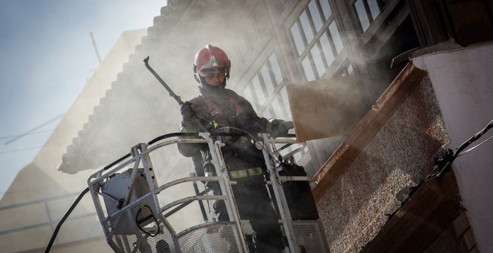 Fallece un exmilitar en el incendio de su vivienda en el barrio de Salamanca