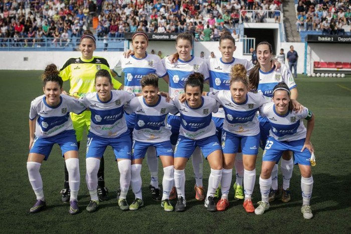 El equipo tinerfeño sigue haciendo historia en la élite del fútbol femenino. | ANDRÉS GUTIÉRREZ