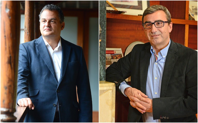 José Alberto Díaz (i) y Javier Abreu han mantenido una tensa relación desde el comienzo del mandato. / S. M. 