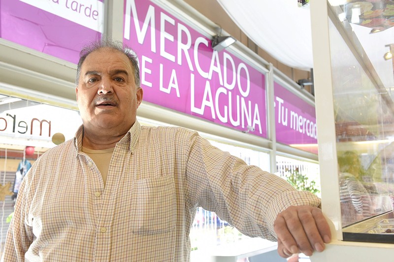 Benito Díaz. Presidente de la Asociación de Comerciantes del Mercado de La Laguna (Asocomel). / SERGIO MÉNDEZ 