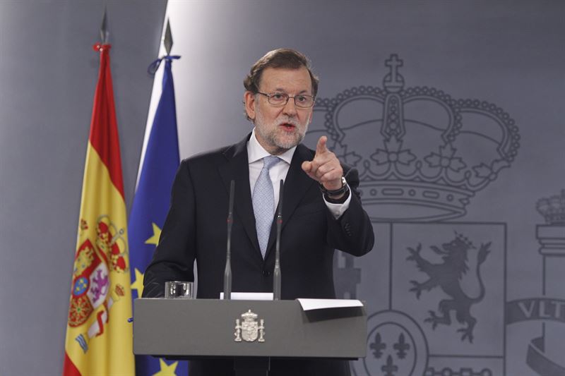 Mariano Rajoy durante una rueda de prensa ofrecida. | EP