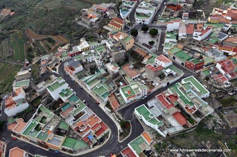 Vista área del barrio de El Carmen, el más poblado del municipio de Arafo, límitrofe con Güímar. / DA