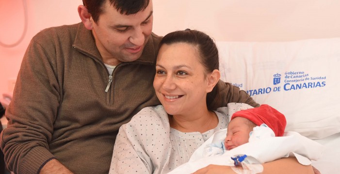 Aníbal llega después de lo previsto para ser el primer bebé de 2016   