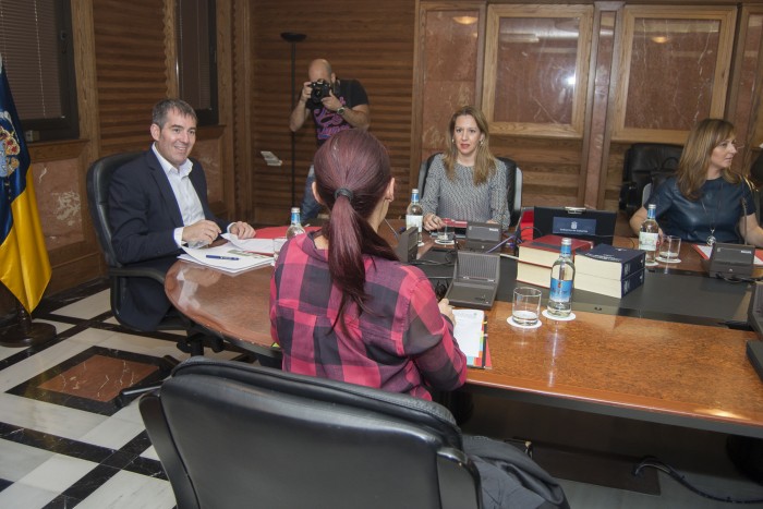 Reunión del Consejo de Gobierno de Canarias, que ha aprobado el anteproyecto de Ley del Suelo. / DA