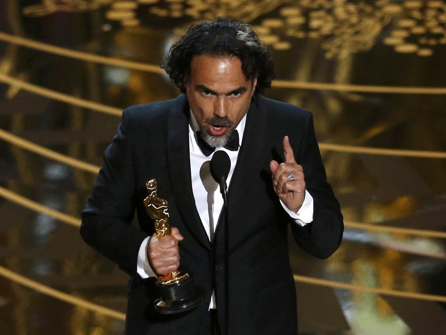 Mexico’s Alejandro Inarritu wins the Oscar for Best Director for the movie “The Revanant” at the 88th Academy Awards in Hollywood