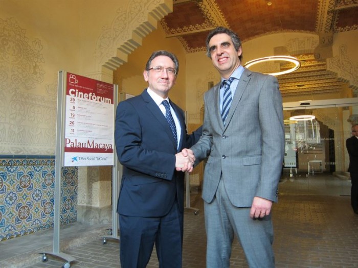 Jaume Giró (Fundación Bancaria La Caixa) y Manel Esteller (Idibell). / EUROPA PRESS