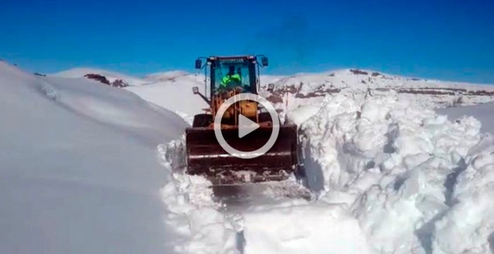 La nevada caída en El Teide, la tercera más importante en 15 años