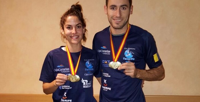 Simón Siverio y Yanira Soto, campeones de España en pista cubierta