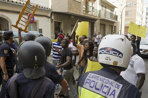 La muerte de un hombre nigeriano desencadena múltiples altercados en Palma de Mallorca