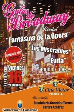 Los mejores números musicales de Broadway se instalan este sábado en Sala Timanfaya de Puerto de la Cruz