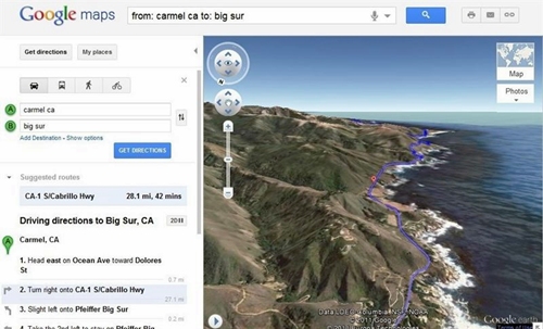 Google Maps une fuerzas con Google Earth para ofrecer rutas en 3D como si estuvieses en un helicóptero
