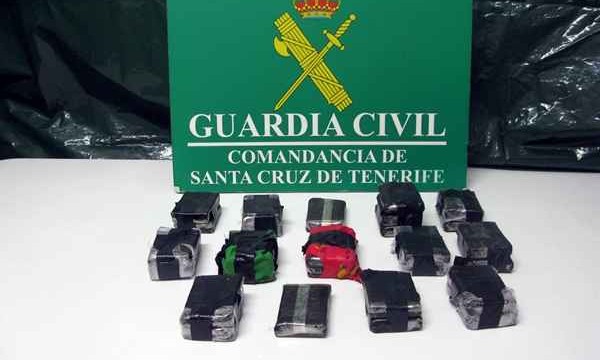 Dos detenidos en Santa Cruz de la Palma con 2,7 kilos de hachís