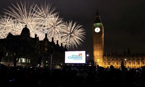 Las Islas Canarias, presentes en Londres para recibir el año 2012