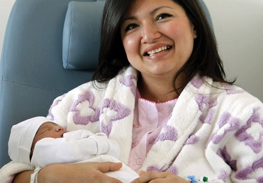 Diana, el primer bebé español de 2012